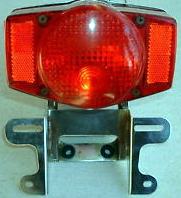 rear view of Honda 750 tail light bracket